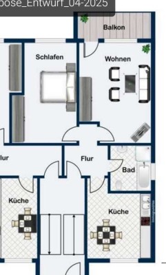 Schöne 2-Zimmer-Erdgeschosswohnung mit gehobener Innenausstattung mit Balkon in Bischofsheim