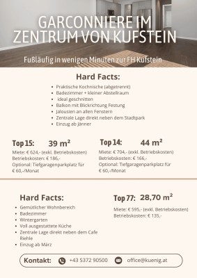 Wohnung Garconniere Kufstein Zentrum