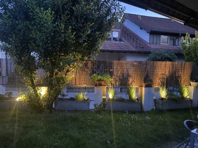 Helle Terrassenwohnung mit Garten, 2 TG-Plätze in kleiner Wohneinheit, Weinbergrandlage