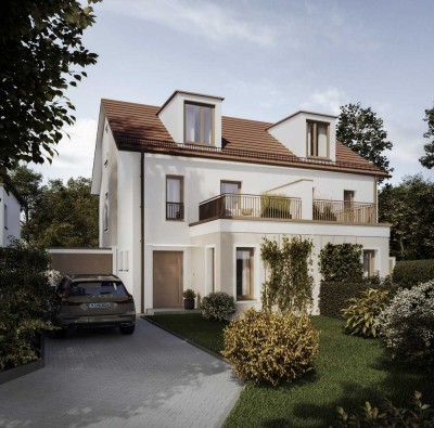 Neubau Erstbezug: Traumhaftes Doppelhaus in Hohenbrunn