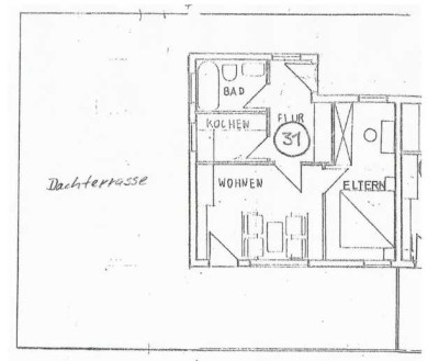 Attraktive 2-Zi-Penthouse-Wohnung mit Balkon und Dachterrasse in Remscheid