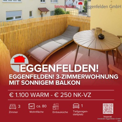 Eggenfelden! 3-Zimmerwohnung mit sonnigem Balkon (250605)