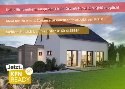 �☀️ Leben im Vogelsberg! � Modernes EH40+ EFH QNG � mit exklusivem Grundriss sucht Baufamilie!