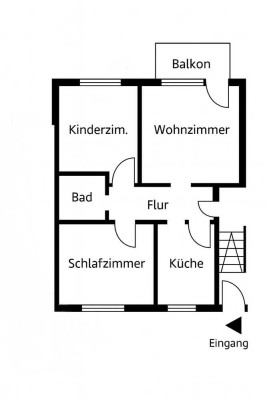 Helle und frisch renovierte 3-Zimmer-Wohnung in Kamen-Lüner Höhe