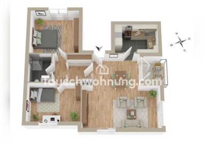Tauschwohnung: 3 Zimmer Wohnung in Lütjenburg gegen 4 Zimmer in Kiel