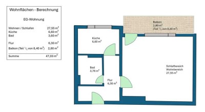 Erstbezug nach Sanierung und Einbauküche:: 1-Zimmer-Wohnung mit geh. Innenausstattung