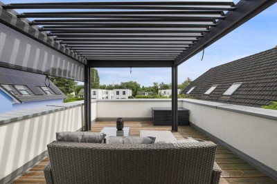 Zimmer im Einfamilienhaus, WG für 3 Parteien, ca. 130 m², hochwertig möbliert mit Terrassen Garten