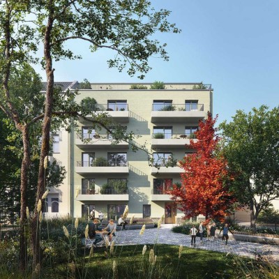 33 m² Neubaukomfort – 1,5-Zimmer-Wohnung mit Balkon und Einbauküche / 2 Zimmer möglich