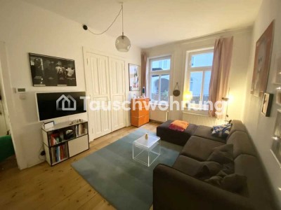 Tauschwohnung: Altbauwohnung Hochparterre 3,5 Zimmer Karolinenviertel