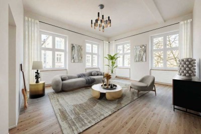 Erstbezug nach Sanierung! Exklusives Wohnen in Sachsenhausen auf über 180 m² Wohnfläche.
