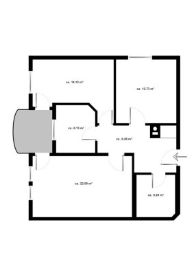 Großzügige 3-Zimmer-Erdgeschoßwohnung mit Balkon