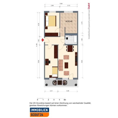 3-Raum-Wohnung mit Aufzug - ab 01.12.2025