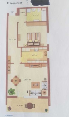 2-Zimmerwohnung (78qm), östliche Kernstadt Rinteln 1.9.2025 zu vermieten