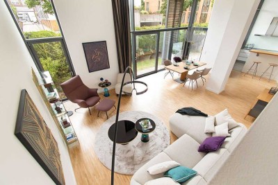 Loftartiges Wohnen mit Garten: Ruheoase in urbaner Lage!