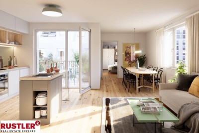 Anlegerwohnung | Neubauprojekt VINCENT | Ruhe und Anbindung | 3 Zimmer | Balkon