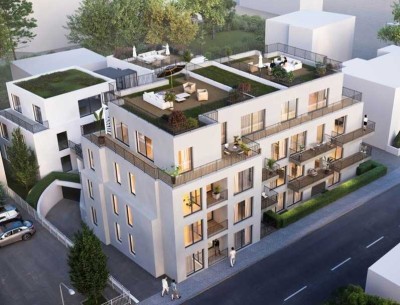 Sossenheim! Neubaukomfort: Großzügige 4-Zimmer-Wohnung mit zwei Terrassen.