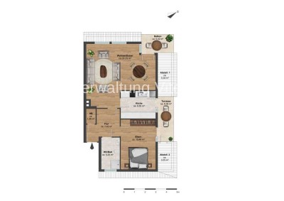 Schöne Dachgeschosswohnung mit Balkon – frisch renoviert und bezugsfertig
