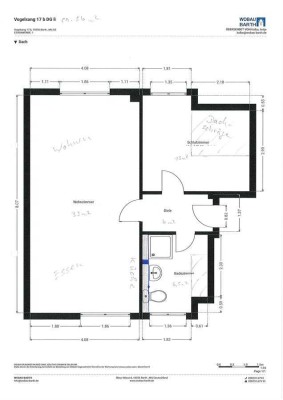 Vogelsang - 2-Raum DG-Wohnung * offene Küche * Bad mit DU