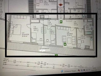 GM- Zentrum. Modernisierte Dachgeschosswohnung mit vier Zimmern sowie Balkon und EBK in Gummersbach