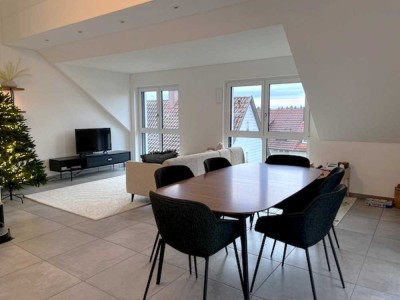 Loft mit Fernblick! 3,5 Zimmer - Dachterrasse - EBK - Aufzug - Smart Home