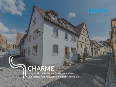 CHARME – Junges Altstadthaus mit großer Maisonette, Dachterrasse & 2 Studios in Rothenburg o.d.T.