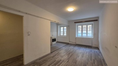 Sanierungsbedürftig + Altbau + 1 Zimmer + separate Küche + Erdgeschoß