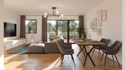 4 Zimmer Wohnung mit Terrasse energieeffizientes, modernes und ruhiges Wohnen