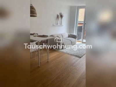 Tauschwohnung: Suche: Ab 3 Zimmer; Biete 2-Zimmer Neubau im Schloßquartier