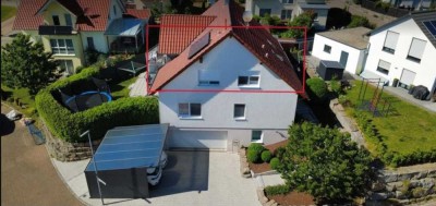 Helle 4-Zimmer-Dachgeschosswohnung (105 m²) mit EBK und Balkon in Kupferzell – ab 01.12.2025