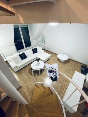0176 70711090-Stylische neu möbliert+renovierte 3,5-Zi-Dach-Maisonette-Wohnung Erlangen Zentrum