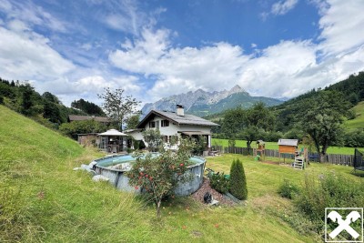 Einfamilienhaus mit herrlichem Bergblick und großem Garten