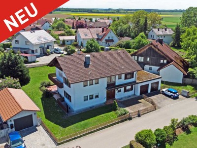 LANDSBERG: GROßZÜGIGES ZWEIFAMILIENHAUS MIT ALPENBLICK IN RUHIGER LAGE