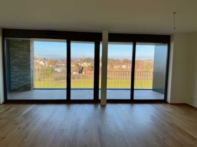 Neubau: Moderne, bezugsfertige 3-Zimmer Dachgeschosswohnung mit Blick ins Grüne | Wohnung D110