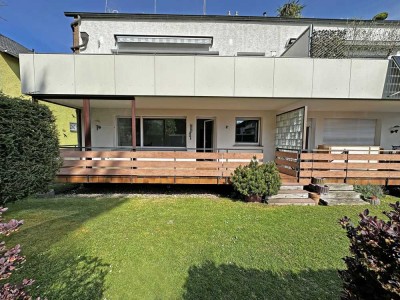 Schöne Erdgeschosswohnung mit großem Balkon und Garage