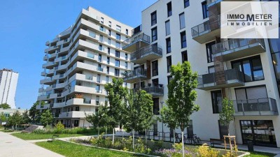 ++Hochwertige 2-Zimmer Neubauwohnung mit Terrasse und Weitblick in U-Bahnnähe &amp; Garagenplatz!++
