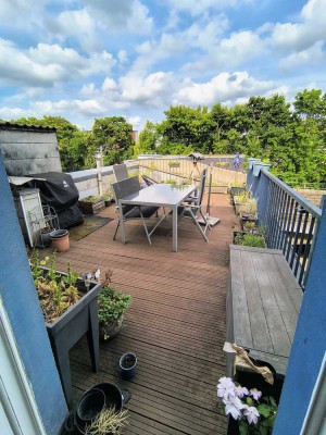 Attraktive 3,5-Zimmer-Maisonette-Wohnung mit großer Dachterasse - nicht WG-geeignet