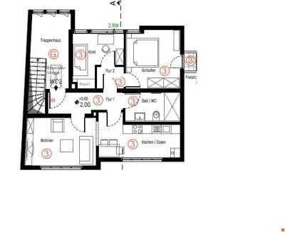 3-Zimmer Wohnung, Erstbezug nach Sanierung