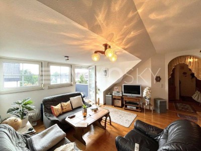 Zentrale 3-Zimmer-Wohnung mit Süd-Balkon Kamin und Garage in Burgthann