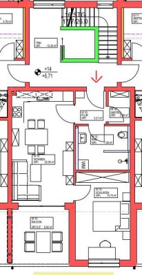 DG-Wohung mit Balkon und EBK: Baujahr 2024 2-Raum-Wohnung mit geh. Innenausst. Ehingen-Rißtissen