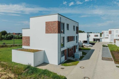 Energieeffiziente Doppelhaushälfte mit Blick in den Auenpark