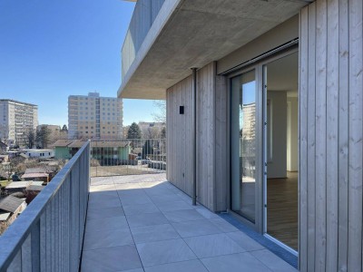 **Ab sofort anmietbar** 3-Zimmer-Neubauwohnung mit großem Balkon!