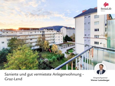 Sanierte und gut vermietete Anlegerwohnung - Graz-Lend