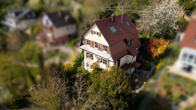 Traumimmobilie in Langenburg mit Panoramablick und Garten