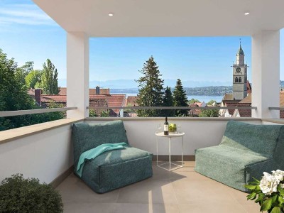 3-Zimmer-Neubauwohnung im Herzen von Überlingen mit Seeblick!