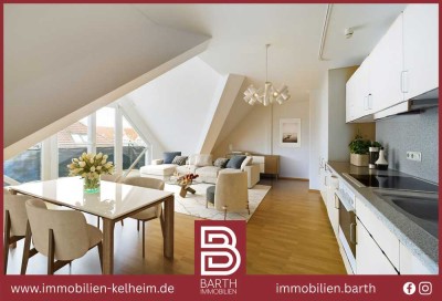 Helle Dachgeschosswohnung mit großen Balkon und tollem Ausblick