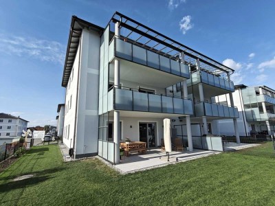 Neubauwohnung: Helle, hochwertige 3 Zi. Wohnung mit moderner, großen EBK, großem Süd-Balkon, Kfw 55,