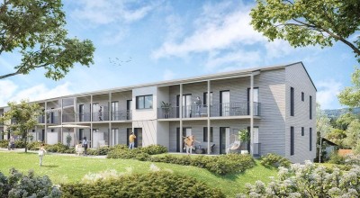 PROVISIONSFREI - ERSTBEZUG - Wunderschöne Gartenwohnung in ruhiger Lage und tollem Ausblick - geförderte Miete - 3 Zimmer
