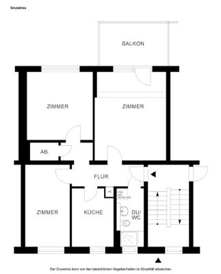 Helle 3-Zimmer Wohnung mit Balkon im 3. OG in Wolfsburg-Laagberg