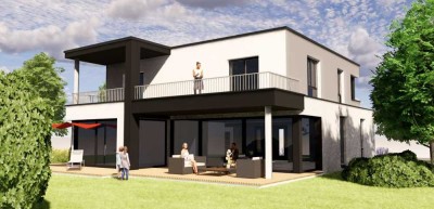 Neubau mit Grundstück, A+, KfW 40, PV Anlage, Fußbodenheizung,  mit Keller zum Festpreis!