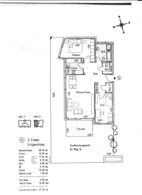 Helle 3-Zimmer-Wohnung mit EBK in Münchingen